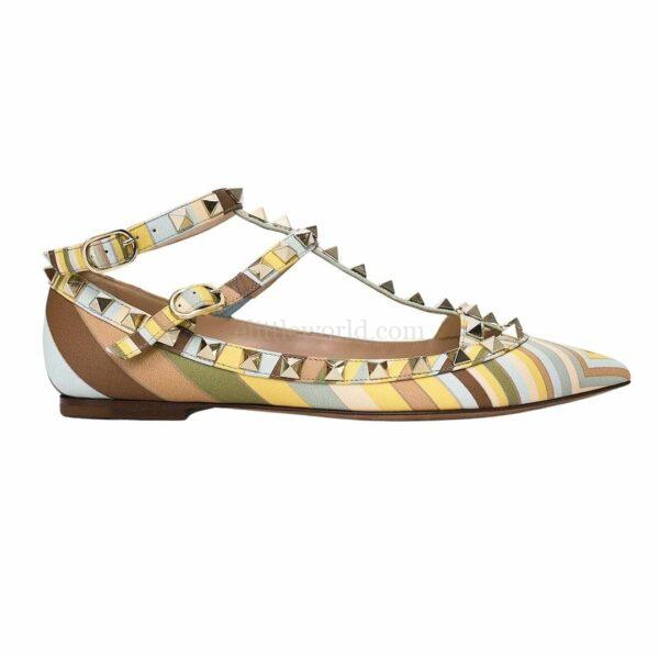 【全新】VALENTINO GARAVANI ROCKSTUD 平底鞋 35 E15919