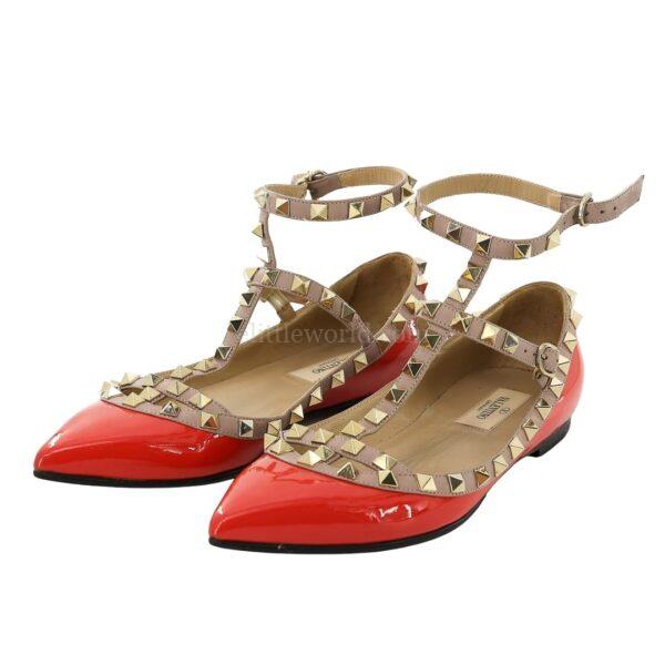【二手】VALENTINO GARAVANI ROCKSTUD 平底鞋 36 E11834