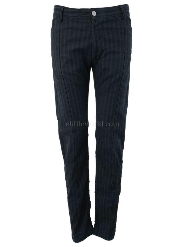 【二手】VERSACE JEANS 條紋直筒長褲 28