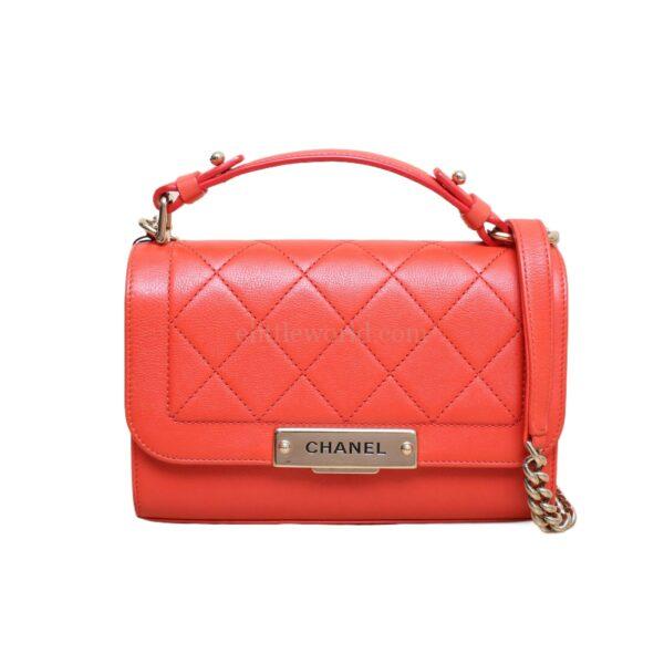 【二手】CHANEL LOGO 垂蓋手袋 RR2711