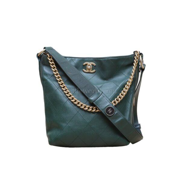 【二手】CHANEL HOBO BUTTON UP 手袋 RR2720