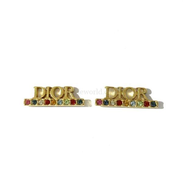 【二手】CHRISTIAN DIOR DIOR REVOLUTION 合金水鑽耳環 PD2767