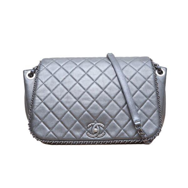 【二手】CHANEL CC 鏈條單肩包 PD2808