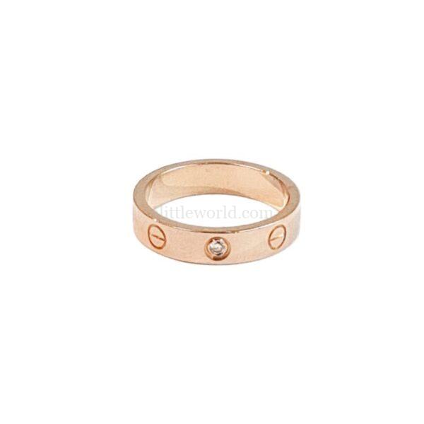 【二手】CARTIER LOVE 玫瑰金戒指 49 PD2821