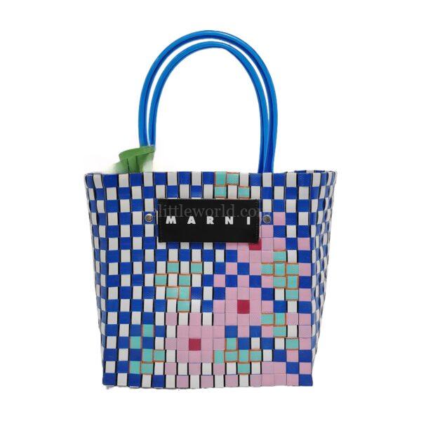 【二手】MARNI BASKET 迷你編織菜籃子 PD2830