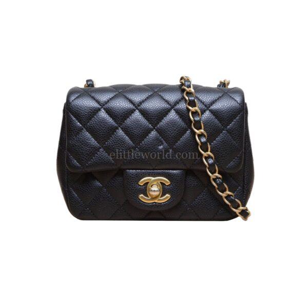 【二手】CHANEL 黑色翻蓋鏈單肩包 PD2834