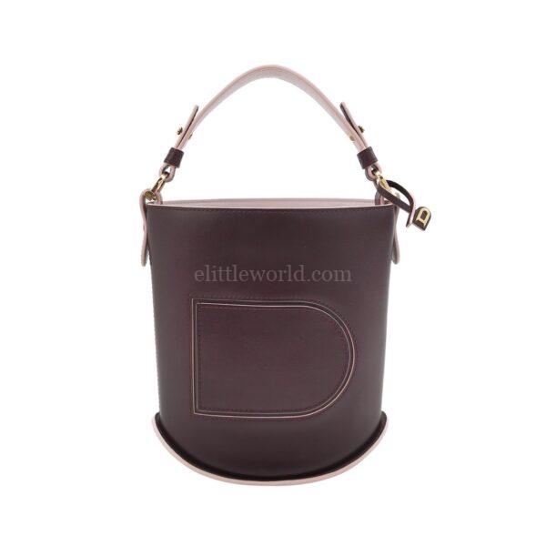 【二手】DELVAUX PIN 皮革迷你水桶包 PD2850