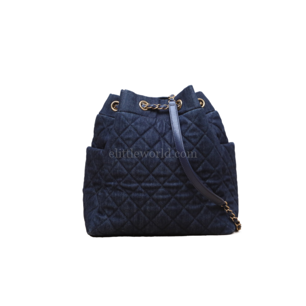 【二手】CHANEL 牛仔水桶袋 RR2712