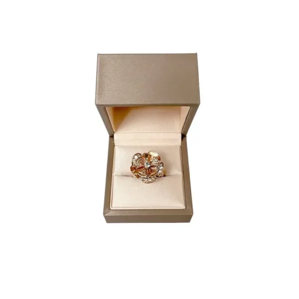 【二手】BVLGARI DIVA'S DREAM 18K 玫瑰金色戒指 58 PD2538