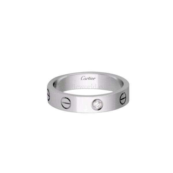 【二手】CARTIER LOVE 白金戒指 57 PD2727