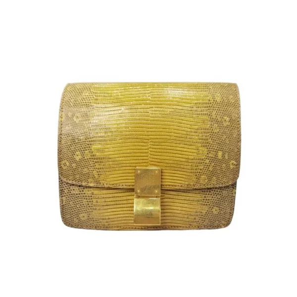 【二手】CELINE BOX 蜥蜴皮經典手袋 PD2475