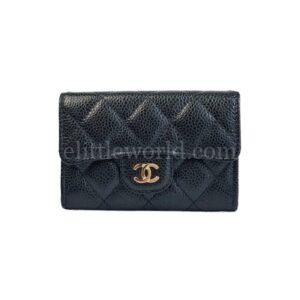 【二手】CHANEL 經典款垂蓋卡片套 AP0214 RR2632