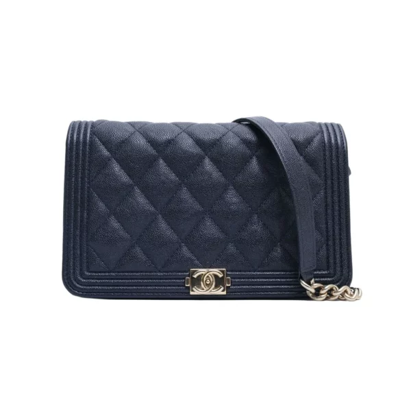 【二手】CHANEL BOY CHANEL 鏈條錢包 A81969 VV1009