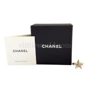 【二手】CHANEL CC 五角星 金色戒指 51 PD273673