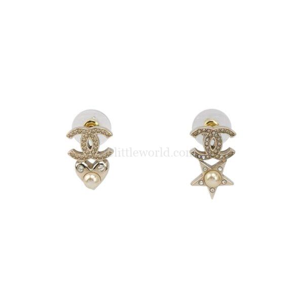 【二手】CHANEL CC 星星 耳環 PD2664