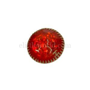 【中古】CHANEL CC 紅色胸針 PD2758
