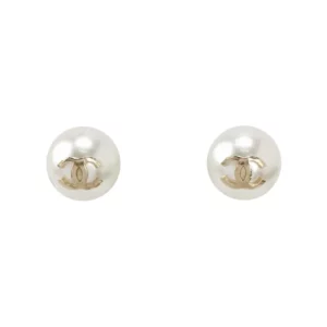 【二手】CHANEL CC 珍珠耳環 RR2491