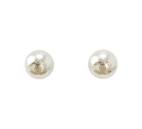 【二手】CHANEL CC 珍珠耳環 RR2491