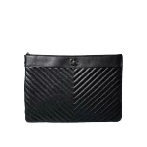 【二手】CHANEL CHEVRON手拿包 RR2359