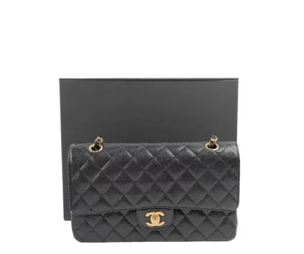【二手】CHANEL CLASSIC FLAP 黑色手袋 PD2490