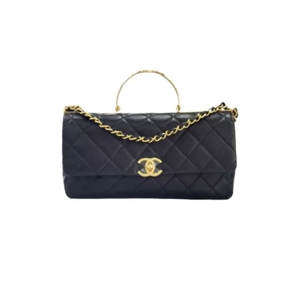 【二手】CHANEL CLASSIC FLAP 黑色手袋 PD2604