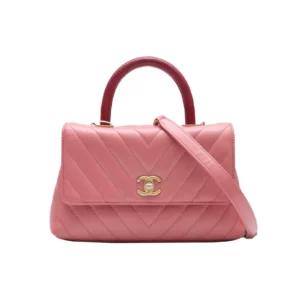 【二手】CHANEL COCO HANDLE 小號垂蓋手袋 A92991 VV1011