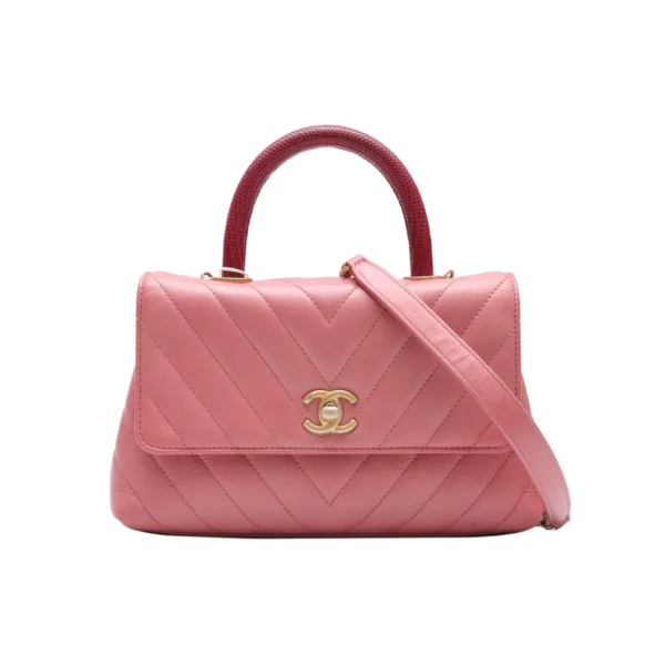 【二手】CHANEL COCO HANDLE 小號垂蓋手袋 A92991 VV1011