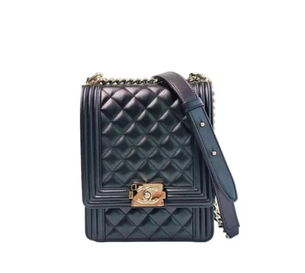 【二手】CHANEL NORTH SOUTH BOY 垂蓋手袋 AS0130 R2358