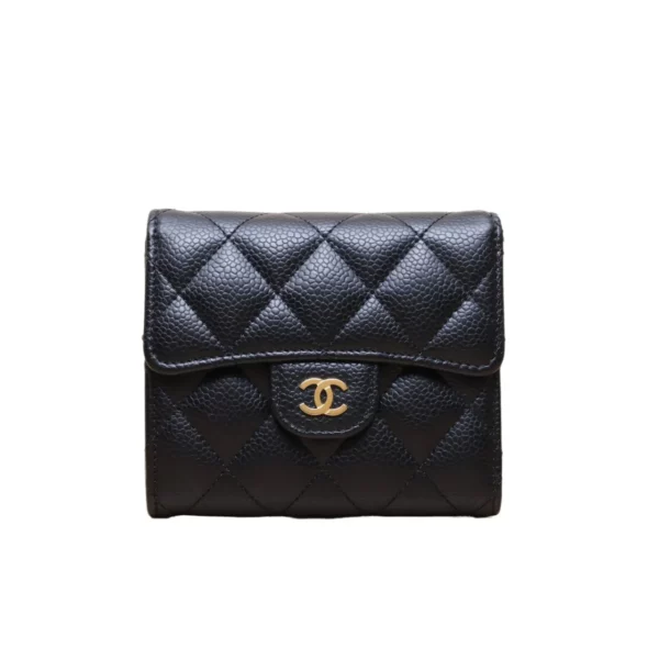 【二手】CHANEL 黑色短款錢包 PD2594
