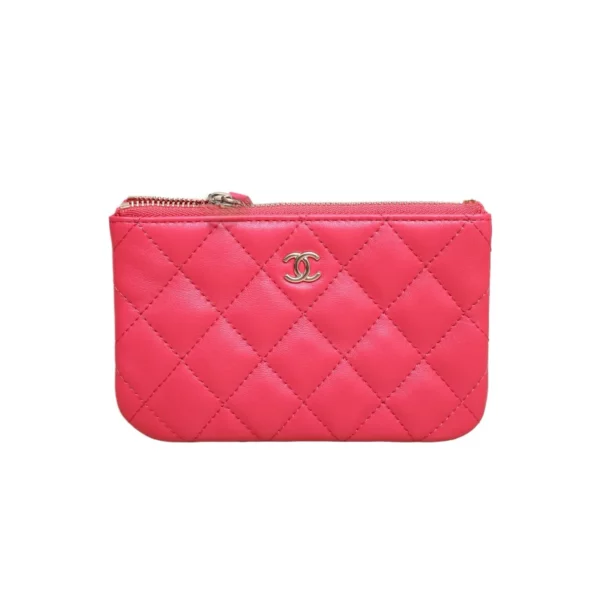 【二手】CHANEL 玫紅色零錢包 PD2598