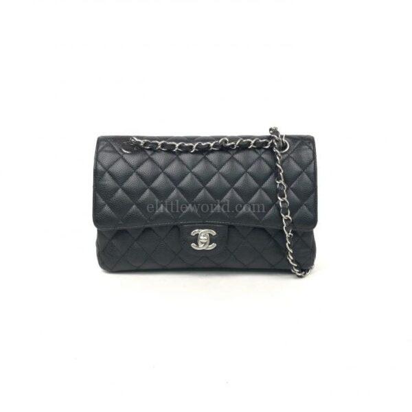 【二手】CHANEL 黑色翻蓋鏈單肩包 PD2757