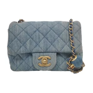 【二手】CHANEL 牛仔迷你垂蓋手袋 RR2386