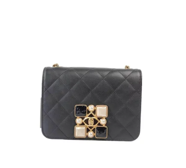 【二手】CHANEL 珍珠扣翻蓋手袋 RR2464