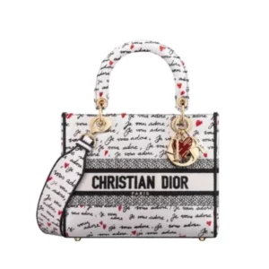 【二手】CHRISTIAN DIOR LADY D-LITE 中號刺繡手提包 RR2448