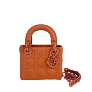 【二手】CHRISTIAN DIOR LADY DIOR 小號橙色手袋 PD2506