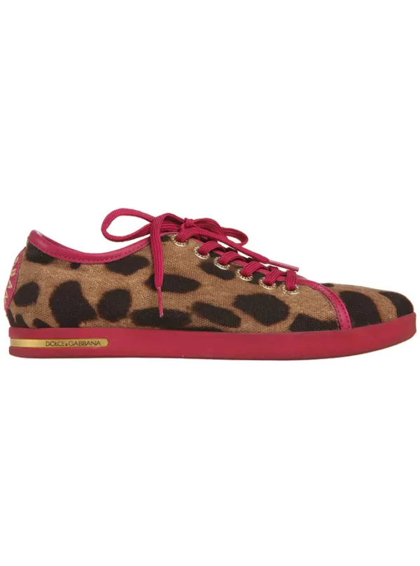 【二手】DOLCE & GABBANA 動物紋系帶便鞋 36