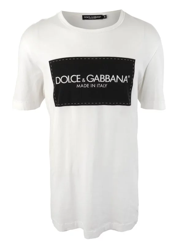 【二手】DOLCE & GABBANA LOGO 印花T恤 48