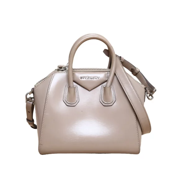 【二手】GIVENCHY ANTIGONA 奶茶色手袋 PD2630