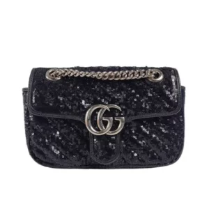 【二手】GUCCI GG MARMONT 亮片肩背袋 RR2459