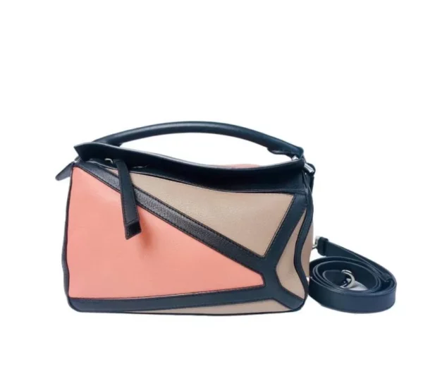 【二手】LOEWE PUZZLE 拼色手袋 PD2521