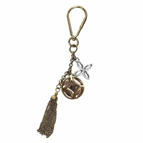 【二手】LOUIS VUITTON 冰花吊飾鎖匙圈 M66780 VV1013