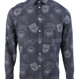 【二手】LOUIS VUITTON 勳章印花襯衫 S