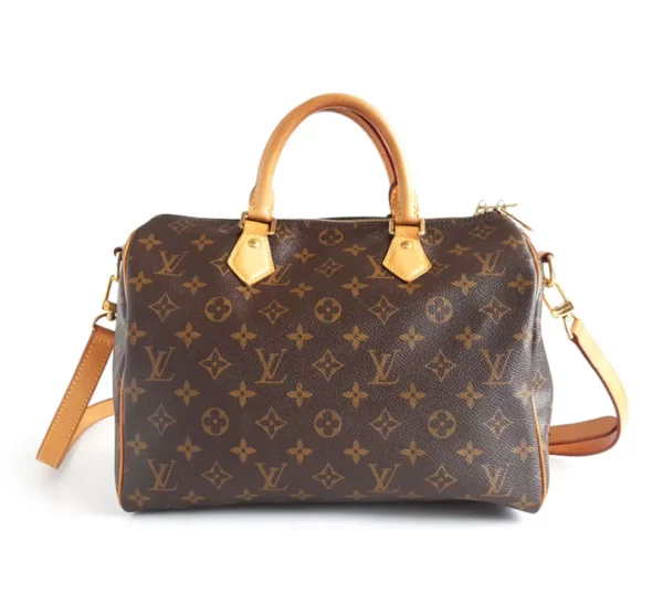 【二手】LOUIS VUITTON SPEEDY 30 肩帶手提袋 M41112 RR2385