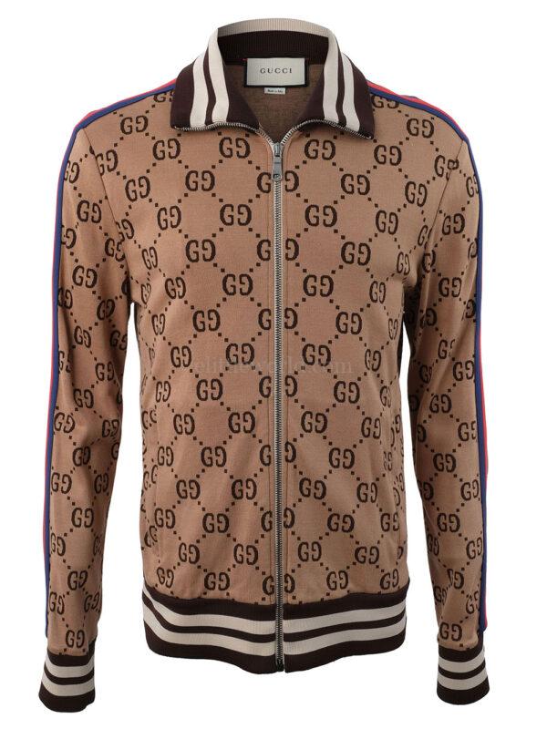 【二手】GUCCI GG 提花拉鍊夾克 M