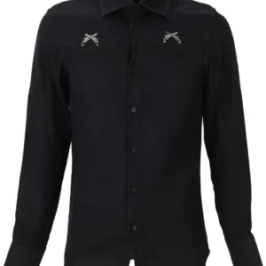【二手】PHILIPP PLEIN 手槍標牌細節襯衫 S
