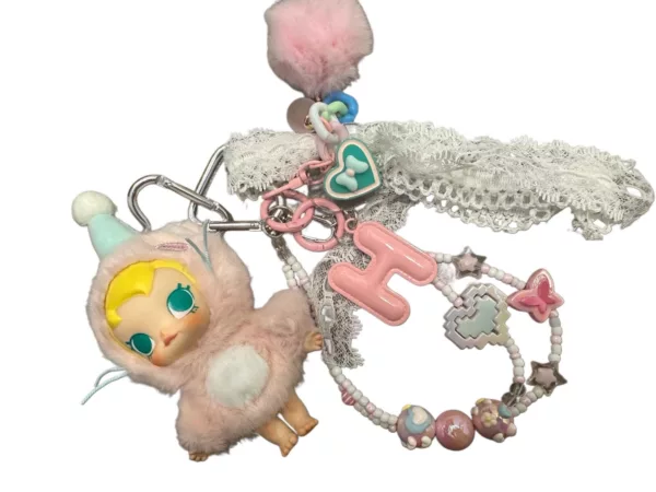 【全新】POP MART BABY MOLLY 口袋系列 粉紅色掛飾 PD2583