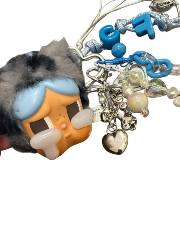 【全新】POP MART CRYBABY 豹豹貓貓系列 牛仔藍 DIY掛件PD2587