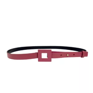 【二手】ROGER VIVIER 方扣 粉紅色腰帶 85 PD2514