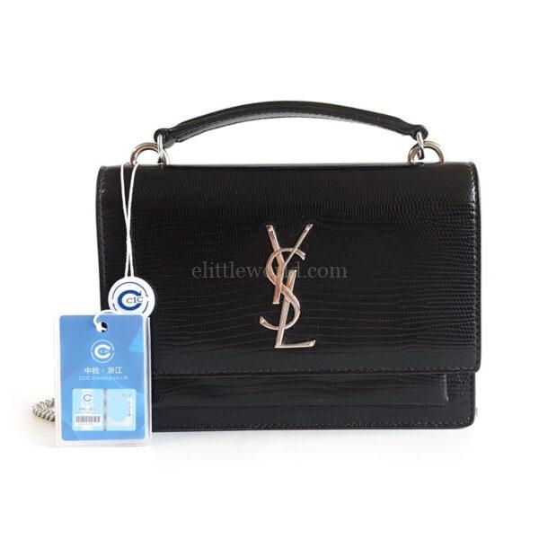 【二手】SAINT LAURENT SUNSET 鏈條錢包 533026 RR2640