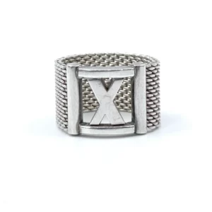 【二手】TIFFANY & CO. ATLAS SOMERSET 純銀戒指 14 E14929